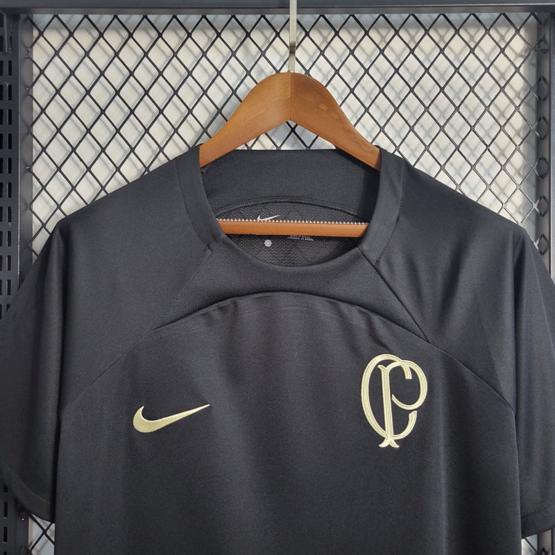 Camisa Corinthians Treino 23/24 - Nike Torcedor Masculino - Preta