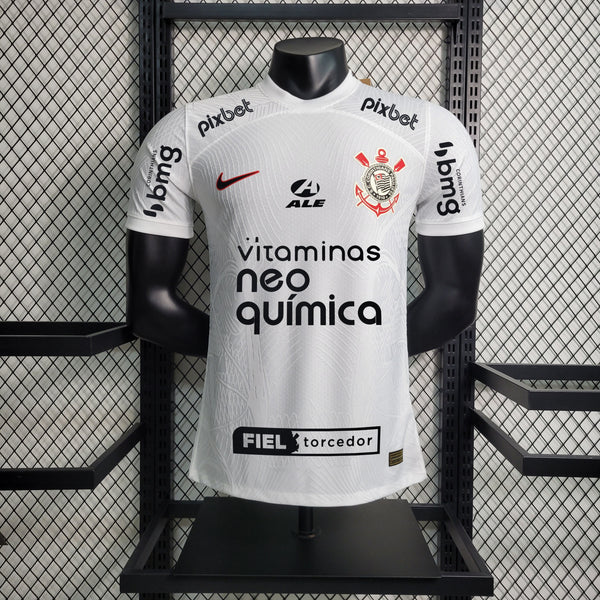 Camisa Corinthians Home 23/24 Nike Jogador Masculino + Patrocínio