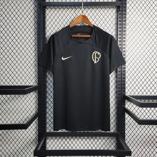 Camisa Corinthians Treino 23/24 - Nike Torcedor Masculino - Preta