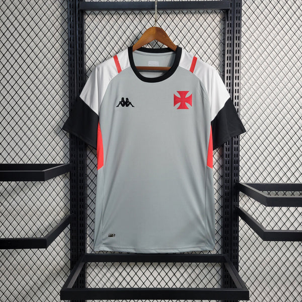 Camisa Vasco Treino 23/24 - Kappa Torcedor Masculino - Cinza