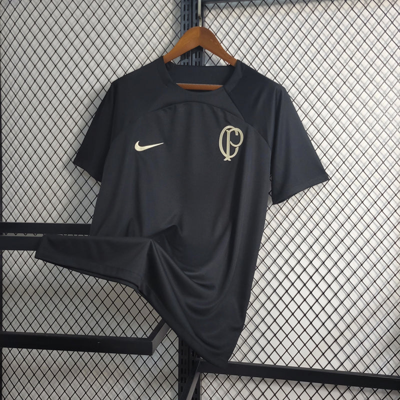 Camisa Corinthians Treino 23/24 - Nike Torcedor Masculino - Preta