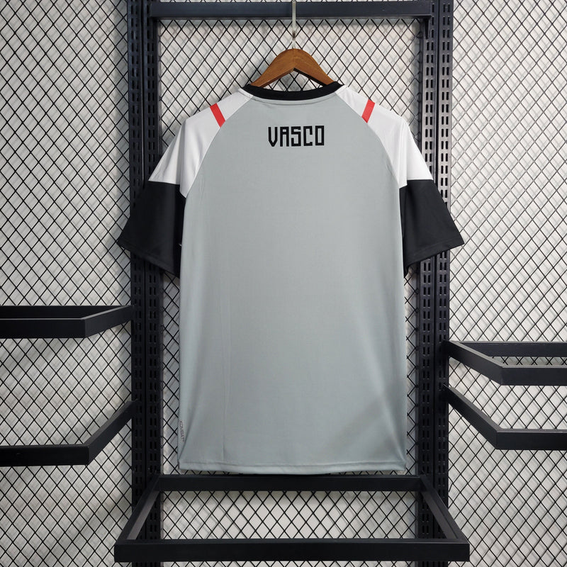 Camisa Vasco Treino 23/24 - Kappa Torcedor Masculino - Cinza