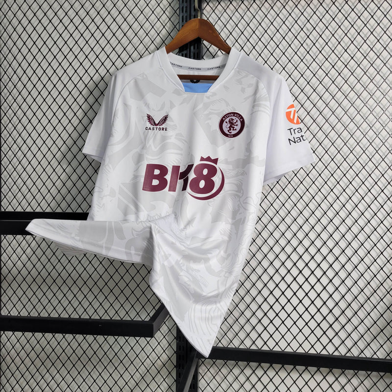 Camisa Aston Villa Away 23/24 Castore Torcedor Masculino - Lançamento