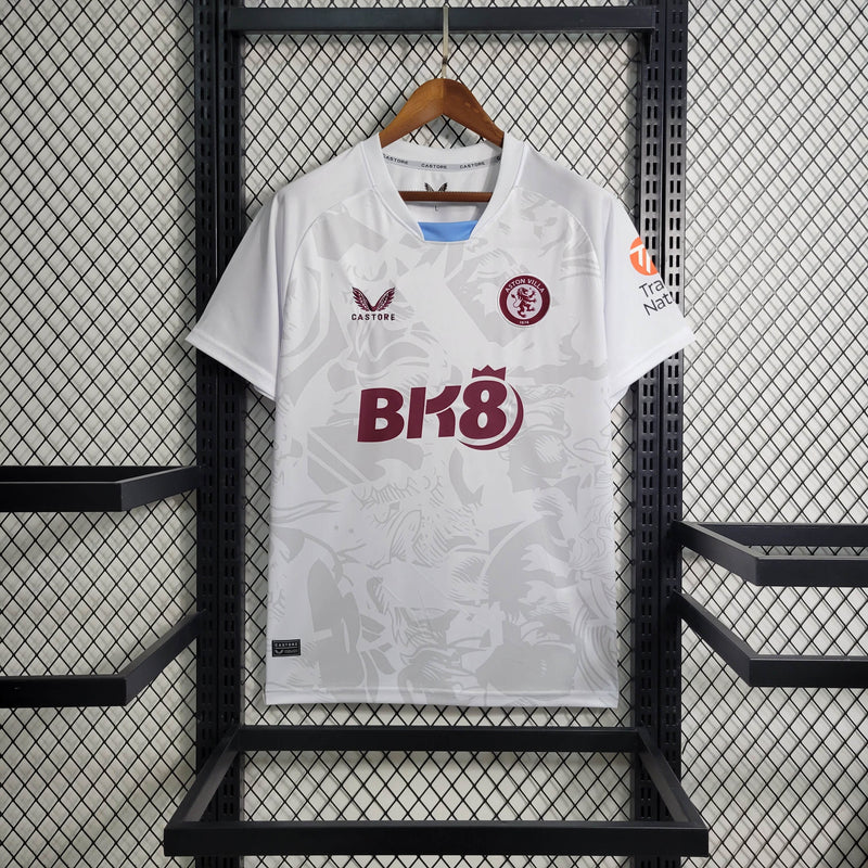 Camisa Aston Villa Away 23/24 Castore Torcedor Masculino - Lançamento