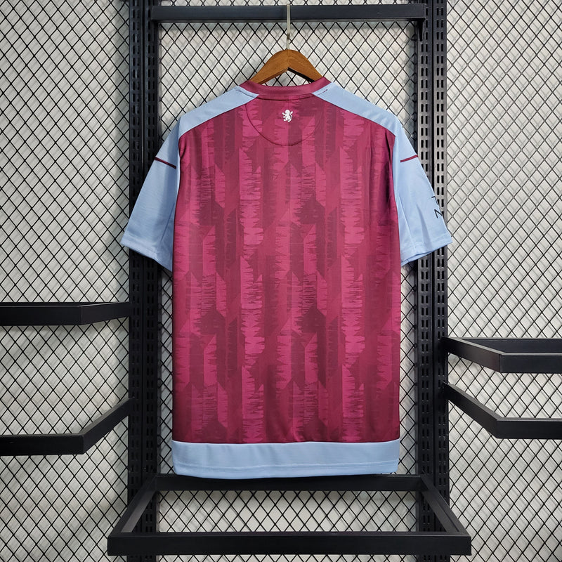 Camisa Aston Villa Home 23/24 Castore Torcedor Masculino - Lançamento