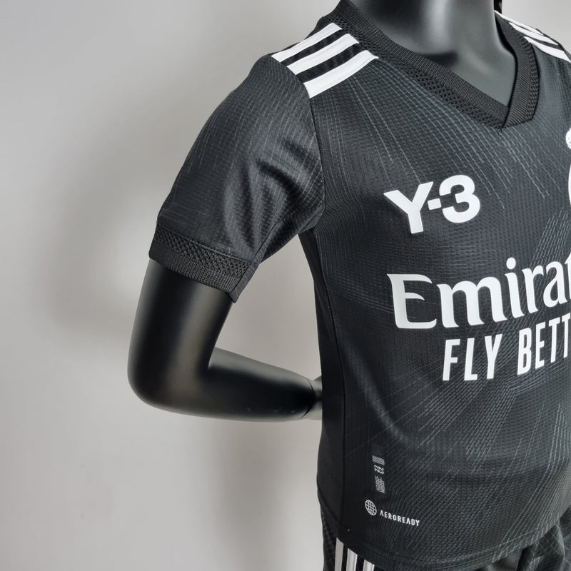 Kit Infantil Real Madrid Edição Especial Y3 Preta 22/23