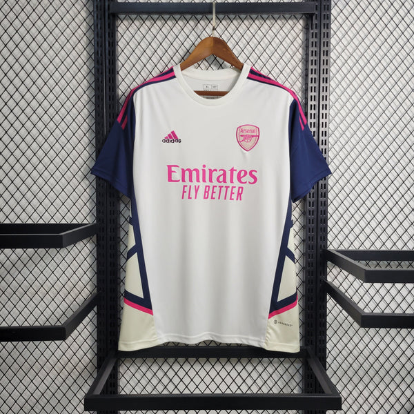 Camisa Arsenal Treino Branco 23/24 - Adidas Torcedor Masculino - Lançamento