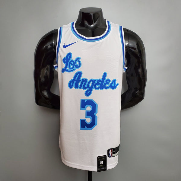 Camisa NBA Lakers #3 Davis Retro Nikeght White - 23/24